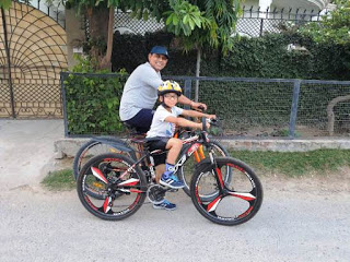 CORONA-CYCLING-IMPROVE IMMUNE SYSTEM : Kanav, 9-year-old Pledge to Pedal