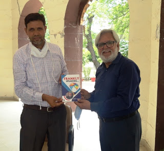 Divisional Commissioner Ferozepur appreciates literary work of Social Worker-cum-Journalist Harish Monga