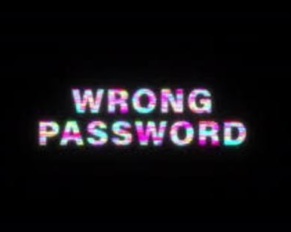 QUICK-100: Wrong Password