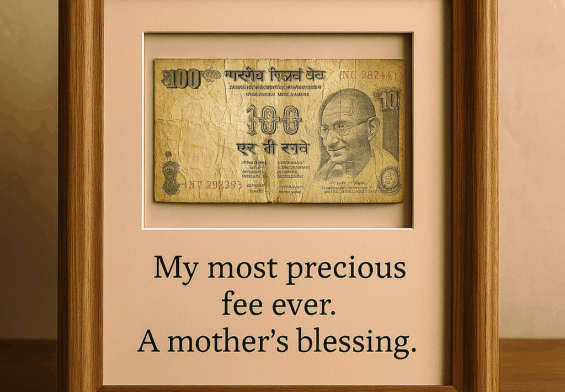 Short Story - The Priceless ₹100 Note — A Mother’s Blessing