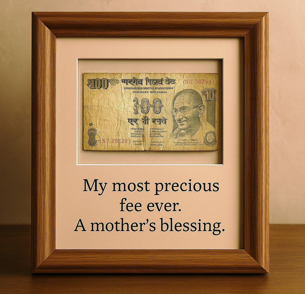Short Story - The Priceless ₹100 Note — A Mother’s Blessing