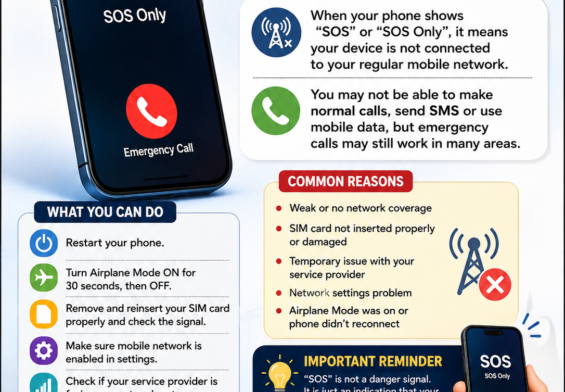 Why Does Your Phone Show "SOS"? Don't Panic!