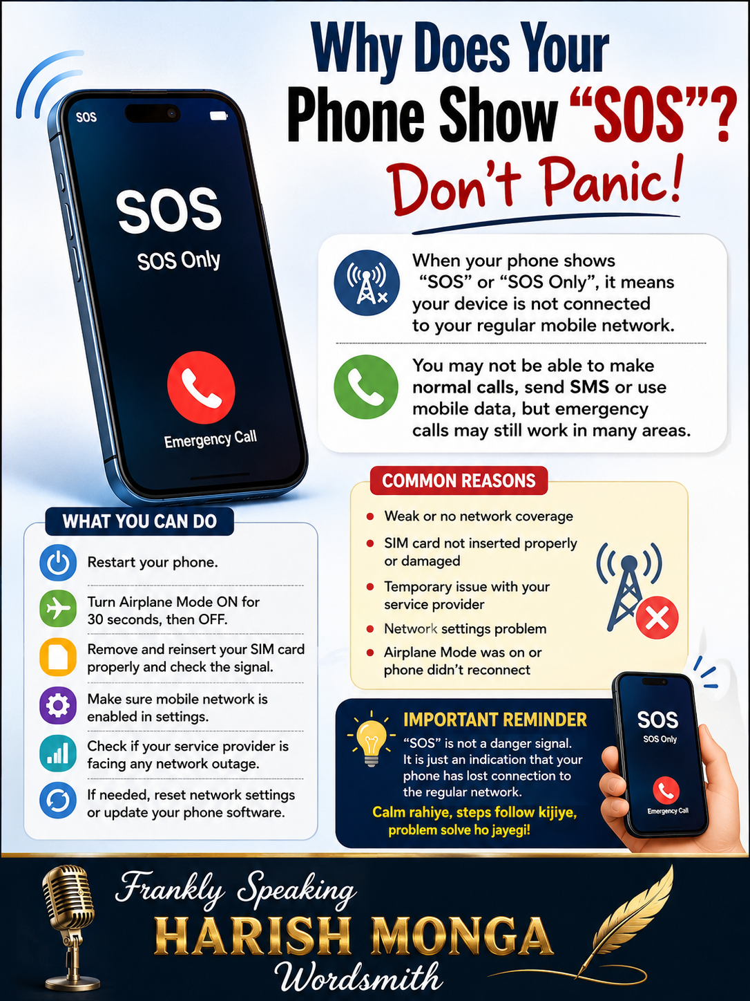 Why Does Your Phone Show "SOS"? Don't Panic!